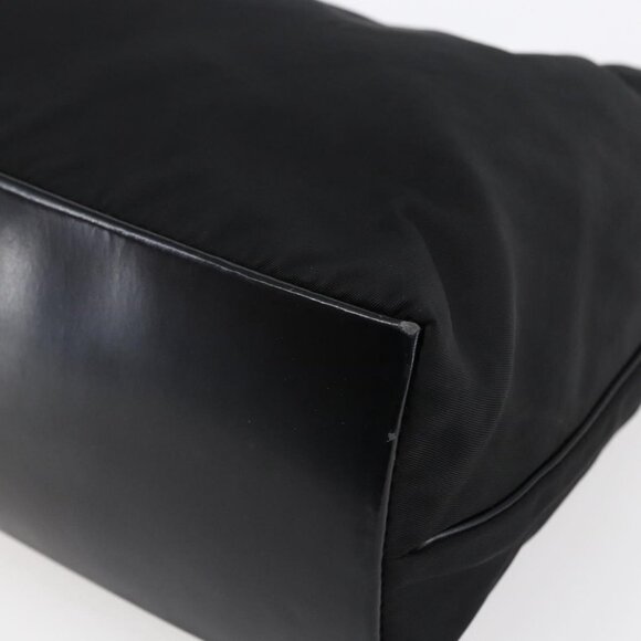 Authentic PRADA Shoulder Bag Nylon Black Silver - Picture 8 of 16